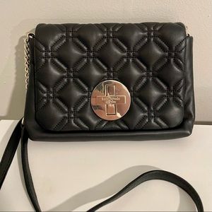 Kate Spade black quilted cross-body
